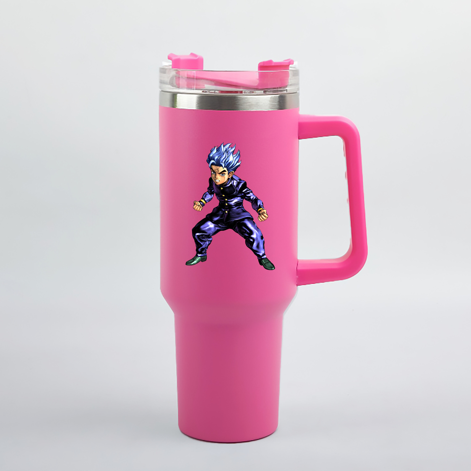 （画像用） ジョジョの奇妙な冒険 広瀨康一 JoJo's Bizarre Adventure Hirose Koichi 1200mL車用タンブラー（カラープリント）